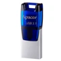 USB-флешка Apacer AH179 32GB USB 3.1/microUSB OTG Blue (AP32GAH179U-1): Дополнительно ушко для крепления к брелку, поворотный колпачек