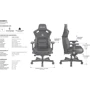 Ігрове крісло Anda Seat Kaiser 3 Size L White (AD12YDC-L-01-W-PV/C) фото 11