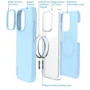 Чехол для iPhone VOKAMO Silicone Case with MagSafe Black for iPhone 15 Plus (NVK010827): Материалы поликарбонат и полиуретан