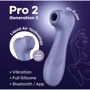 Вакуумный смарт стимулятор Satisfyer Pro 2 Generation 3 violet
