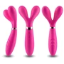 Двусторонний вибростимулятор BOSS Dual-head Massager Y-Wand Pink (BS5200026-1)