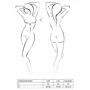 Эротический комплект Passion DIABOLINA BODY black XXL/XXXL
