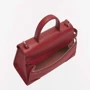 Жіноча сумка сетчел Furla Meraviglia S Top Handle вишнева (WB00363BX0041CGQ00): Фактура Матовая, Зернистая