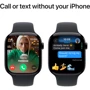 Apple Watch Series 10 46mm GPS + Cellular Jet Black Aluminium Case with Black Sport Band - M/L (MWY43)