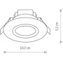 Точечный светильник Nowodvorski 8991 Helios LED: Тип используемой лампы LED-модуль