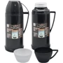 Термос Stenson 1 л со стеклянной колбой (Stenson MT-4578-10 black)