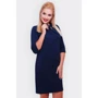 Платье FashionUp PL-1357D 50 темно-синее повседневное до середины бедра