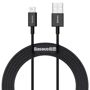 Кабель Baseus USB Cable to Lightning Superior Series 2.4A 2m Black (CALYS-C01)