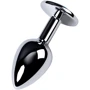Анальная пробка с кристаллом Metal By Toyfa Gold anal plug topaz