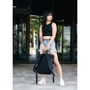 Женский рюкзак Sambag RollTop Zard черный (24238765): Тип ручки Плечевой ремень, Короткая ручка
