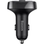 Зарядное устройство Baseus Car Charger 2хUSB T Shaped S-09A Car Bluetooth MP3 Player Black (CCMT000001): Количество USB-портов 2