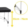 Массажный стол 4FIZJO Massage Table Alu W70 Black (P-5907739318398)