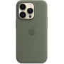 Чехол для iPhone Apple Silicone Case with MagSafe Olive (MQUH3) for iPhone 14 Pro: Цвет зеленый