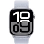 Apple Watch Series 10 46mm GPS Silver Aluminium Case with Blue Cloud Sport Loop (MWWN3)