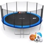 Батут Hop-Sport 16ft blue із зовнішньою сіткою 488 см