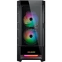 Корпус Cougar Duoface RGB Black (CGR-5ZD1B-RGB): Материал передней панели сталь
