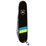 Мультитул Victorinox Ukraine 91мм/12 функцій/чорний/Прапор України (1.3603.3_T1100u): Кількість функцій 12