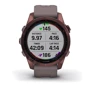 Смарт-часы Garmin Fenix 7S Sapphire Solar Dark Bronze Titanium with Shale Grey Band (010-02539-29): Цвет ремешка серый