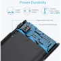 Внешний аккумулятор ANKER Power Bank PowerCore V3 10000mAh Black (A1263H11): Емкость батареи, мАч 10000