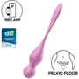 Вагинальные шарики с вибрацией Satisfyer Love Birds 1 Connect App Pink