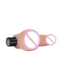 Вибратор LoveToy Real Softee Vibrator With Balls Flesh 8"