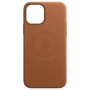 Чехол для iPhone Apple Leather Case with MagSafe Saddle Brown (MHKL3) for iPhone 12 Pro Max: Цвет коричневый