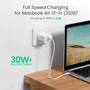 Зарядний пристрій Ugreen USB-C Wall Charger CD127 30W White with USB-C Сable (90472): Кабель в комплекті USB-C