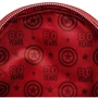 Рюкзак Loungefly LF Marvel Captain America 80th Anniversary Floral Shield Mini (MVBK0165): Корпус рюкзака Мягкий