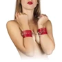 Наручники Leather Restraints Hand Cuffs, red