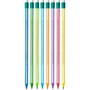 Набір олівців чорнографітних шестигранних BIC Evolution Stripes HB з ластиком 12 шт (3086123278189): Тип прості