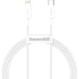 Кабель Baseus Cable USB-C to Lightning Superior Series PD 20W 2m White (CATLYS-C02)