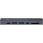 Адаптер Rapoo Adapter UCM-2003 Dual USB-C to 2xUSB-C+2xUSB3.0+HDMI+SD+MicroSD Black фото 6