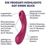 Вакуумный стимулятор с вибрацией Satisfyer Curvy Trinity 1 Red