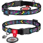 Нашийник для котів WAUDOG Nylon c QR паспортом Інді пластиковий фастекс 10 ммx20-30 см (5270) фото 1