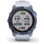 Смарт-часы Garmin Fenix 7X Sapphire Solar Mineral Blue DLC Titanium with Whitestone Band (010-02541-15): Цвет ремешка белый