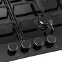 Варочная поверхность газовая Pyramida PFE 644 S BLACK: Рабочая поверхность эмаль