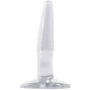 Анальна пробка Basix Mini Butt Plug, 11x2 см, прозорий