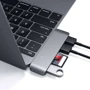 Адаптер Satechi Adapter Combo USB-C to micro SD+SD+3xUSB3.0 Space Grey (ST-TCUHM): Колір сірий