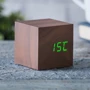 Будильник на акумуляторі Cube Gingko (Англія дерево вишня (GK08G8)) фото 4