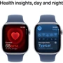 Apple Watch Series 10 42mm GPS + Cellular Silver Aluminium Case with Denim Sport Band - S/M (MWX33)