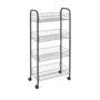 Этажерка Metaltex ASCONA LAVA 4 уровня 41x23x84см черная (344504)