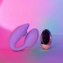 Виброяйцо с вакуумной клиторальной стимуляцией Love To Love Wonderlover Viva Мauve