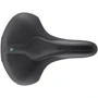 Седло Selle Royal SCIENTIA R3 Relaxed, 3D skingel, обивка Black gummy/Black mokka, 289х224мм, 520г, рейлы сталь + Curva suspension, unisex, чёрное: Материал рейки Сталь