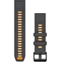 Ремінець Garmin QuickFit 22mm Watch Bands Graphite/Spark Orange Silicone (010-13392-05)