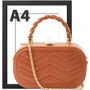 Женская сумка-сэтчел Valiria Fashion коричневая (ODA22830-10): Фактура Стеганая, Матовая