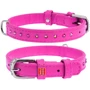 Ошейник WAUDOG Glamour с клеевыми стразами 20 мм 30-39 розовый (32787)