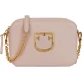 Женская сумка кросс боди Furla Brava Mini бежево-розовая (1013950)