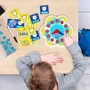 Навчальний ігровий набір серії "Play Montessori" - ПЕРШІ ГОДИННИКИ (стрілки, 24 фішки, картки)