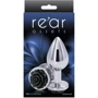 Анальная пробка Ns Novelties - Rose Buttplug S (серебристая с черным)