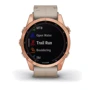 Смарт-часы Garmin Fenix 7S Sapphire Solar Rose Gold Titanium with Limestone Leather Band (010-02539-35): Сенсорный экран есть